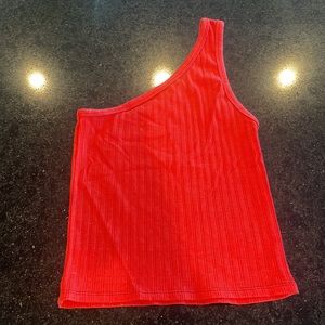 One shoulder tank top. Size Small.